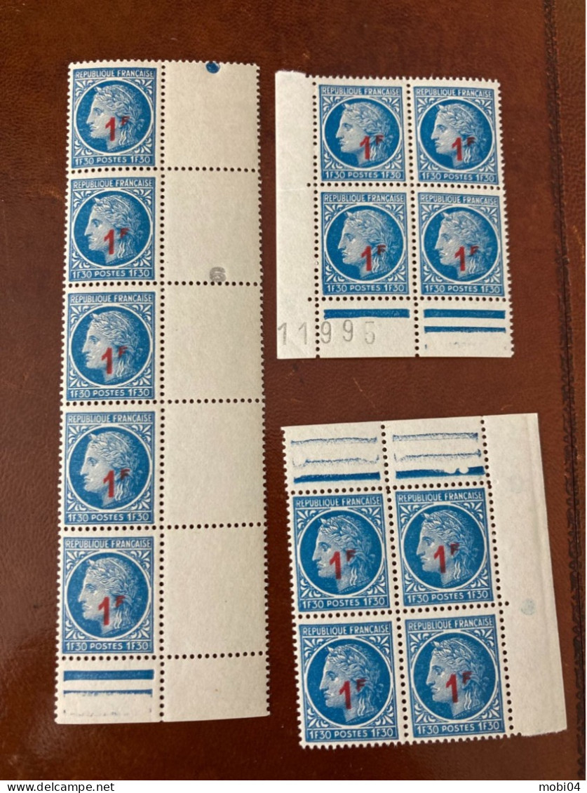 N° 791 Céres De Mazelin - 2 Blocs De 4 TP + Bande De 5 TP - Unused Stamps