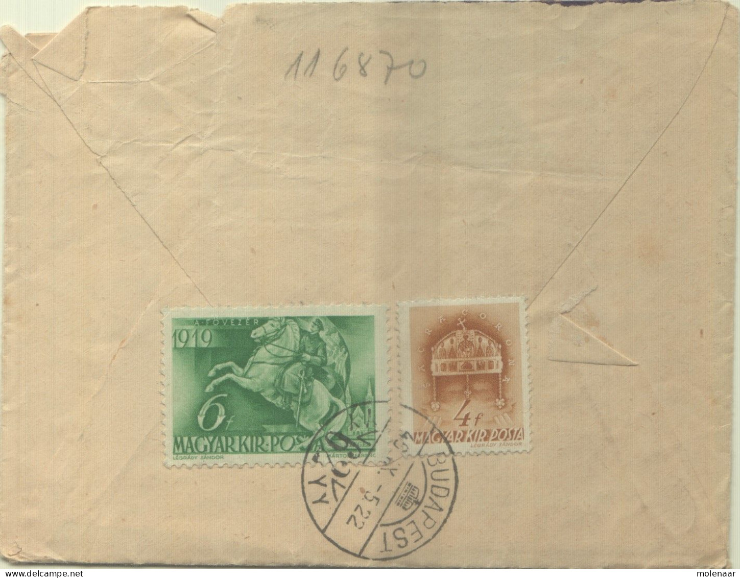 Postzegels > Europa > Hongarije > 1945-60 >Brief Uit 1948 Met 2 Zegels (16780) - Cartas & Documentos