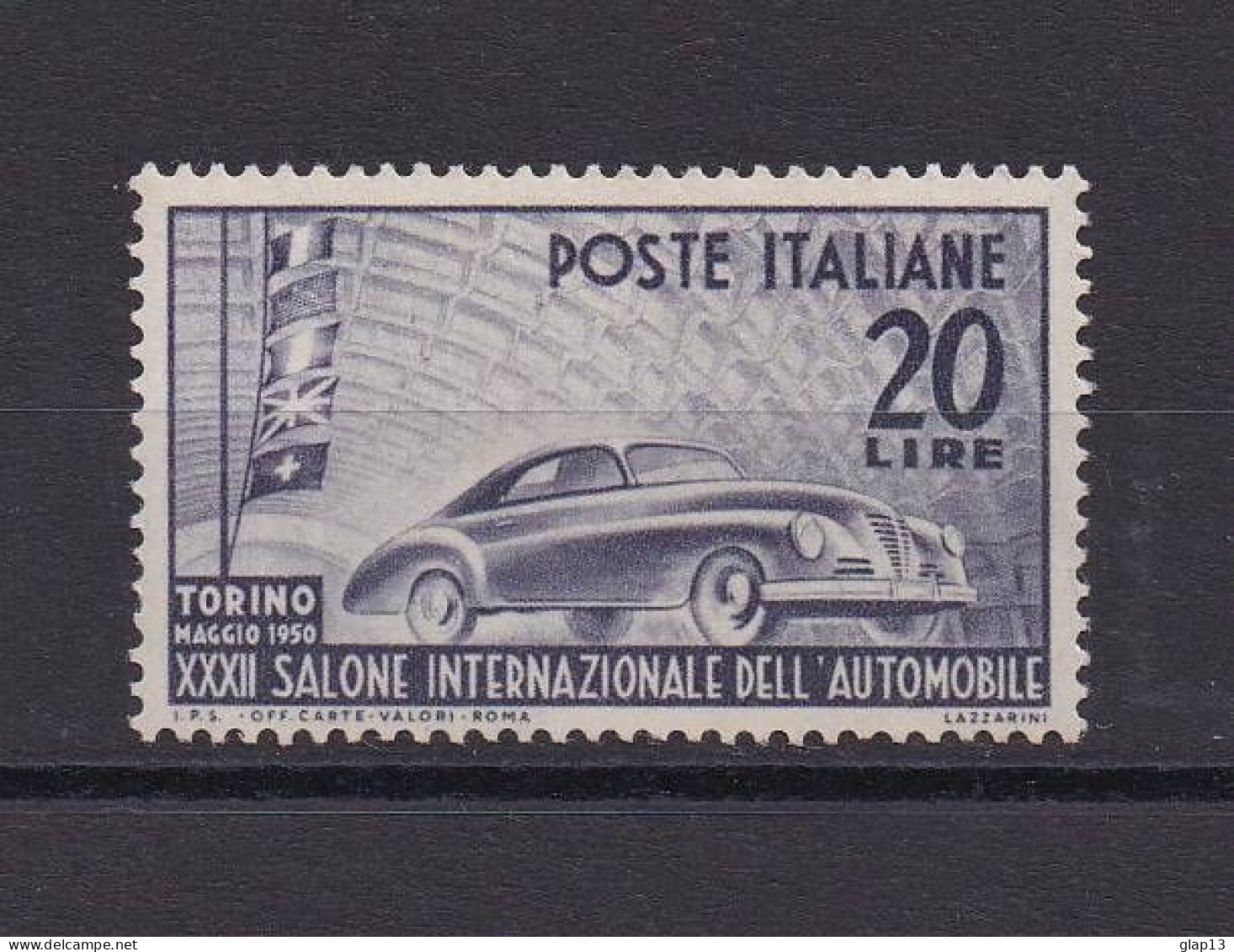 ITALIE 1950 TIMBRE N°555 NEUF AVEC CHARNIERE VOITURE - 1946-60: Neufs