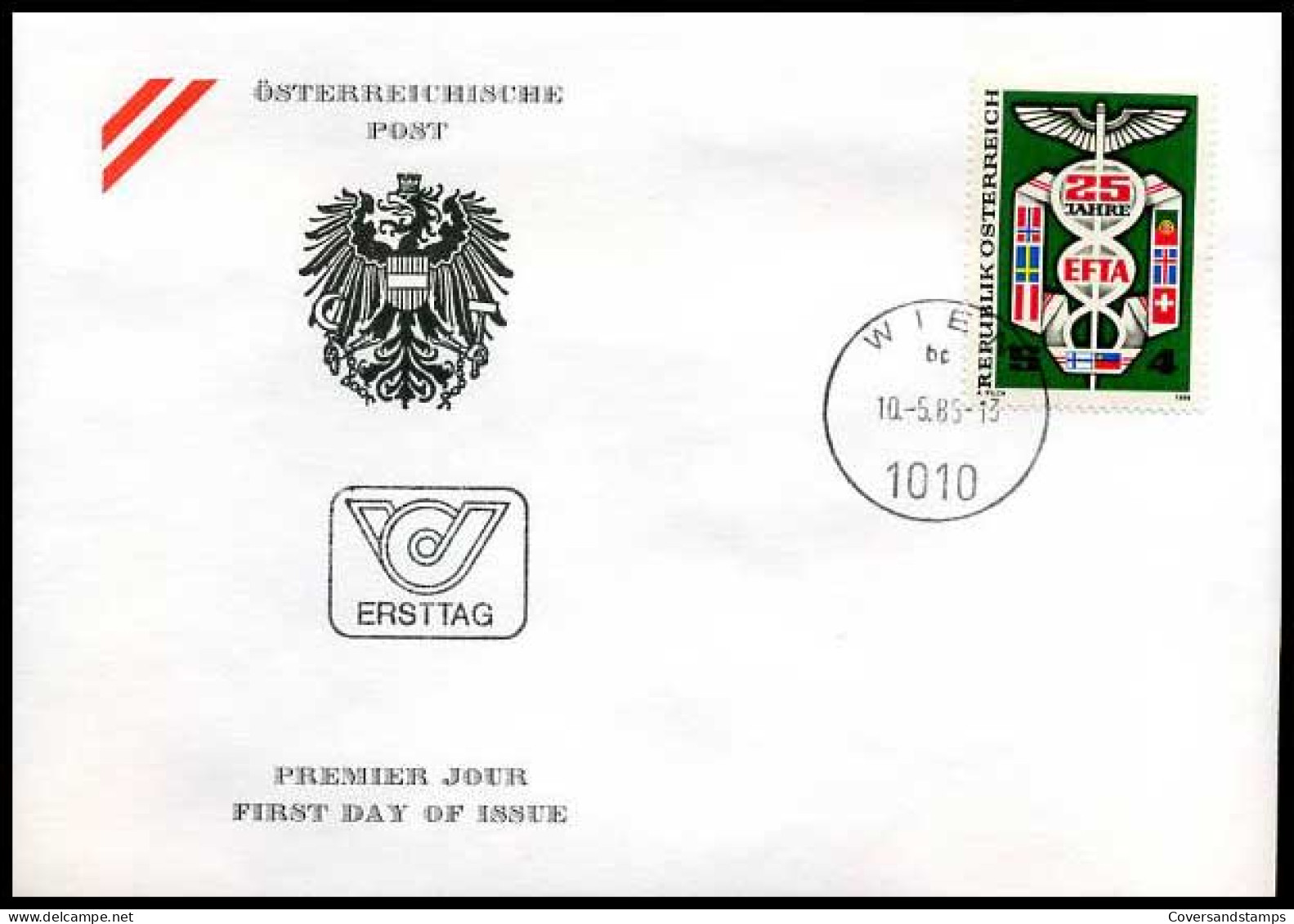 Oostenrijk - FDC - 25 Jahre EFTA                         - FDC