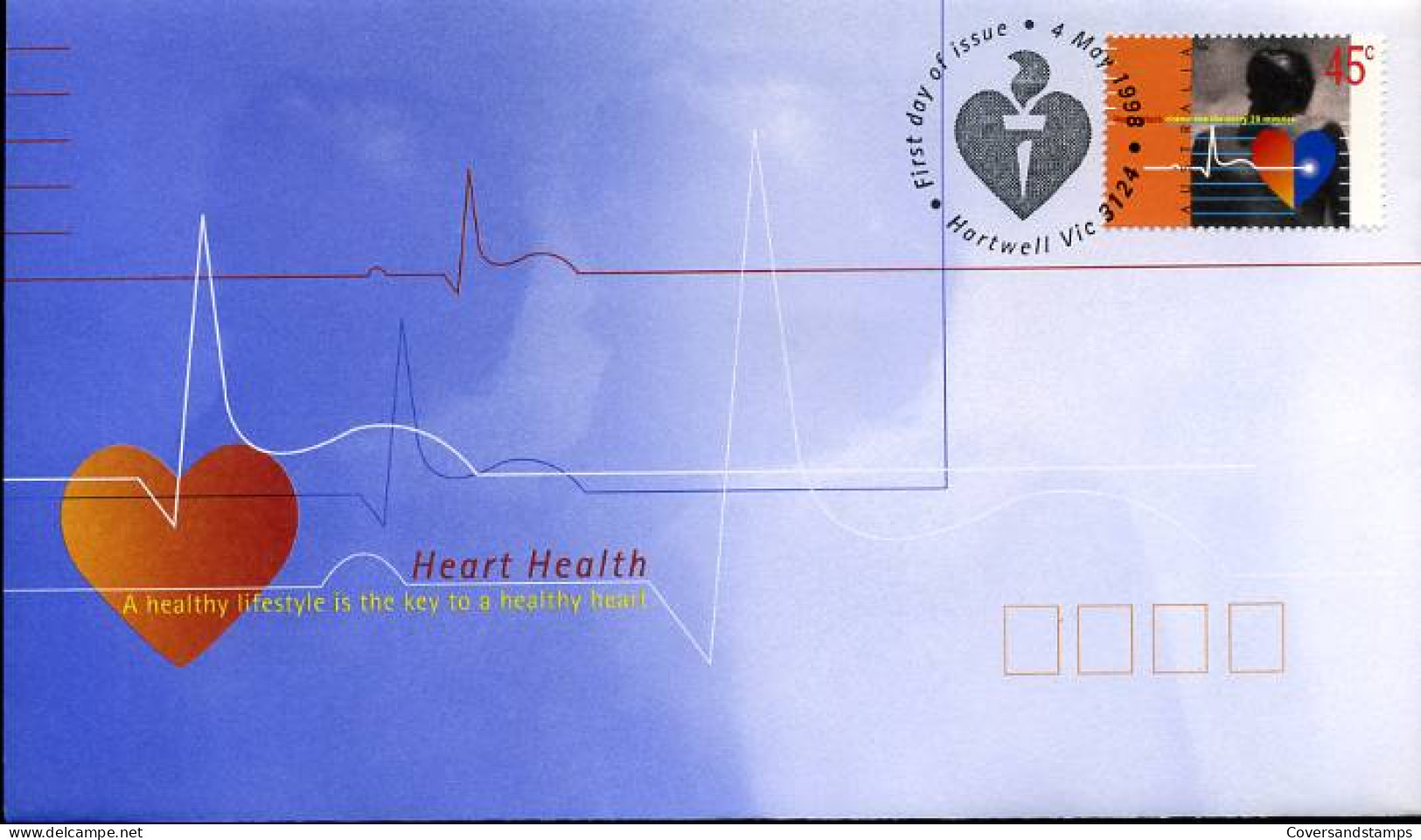 Australië  - FDC -  Heart Health                                   - Sobre Primer Día (FDC)