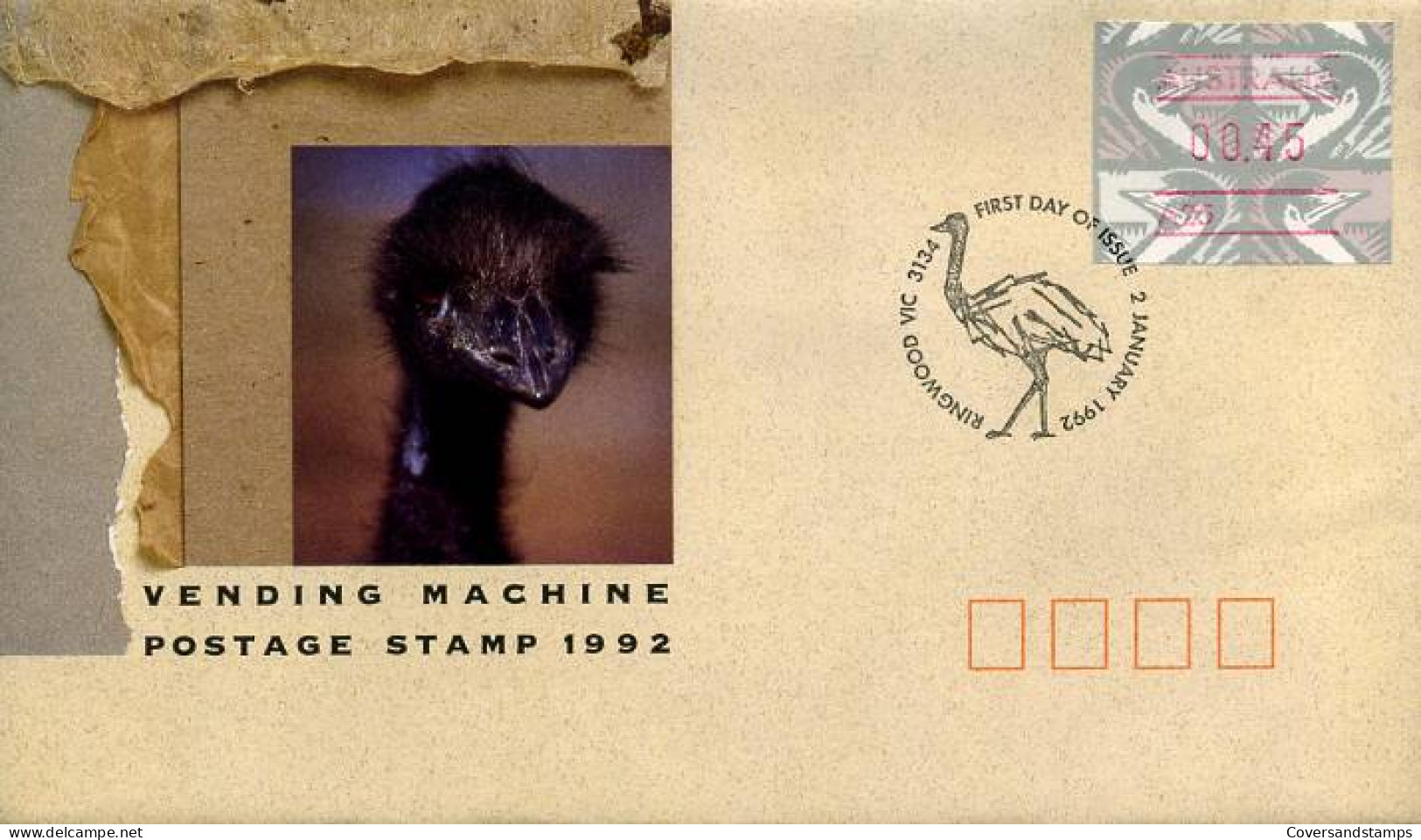 Australië  - FDC -  Automaat Vignetten                                   - Ersttagsbelege (FDC)