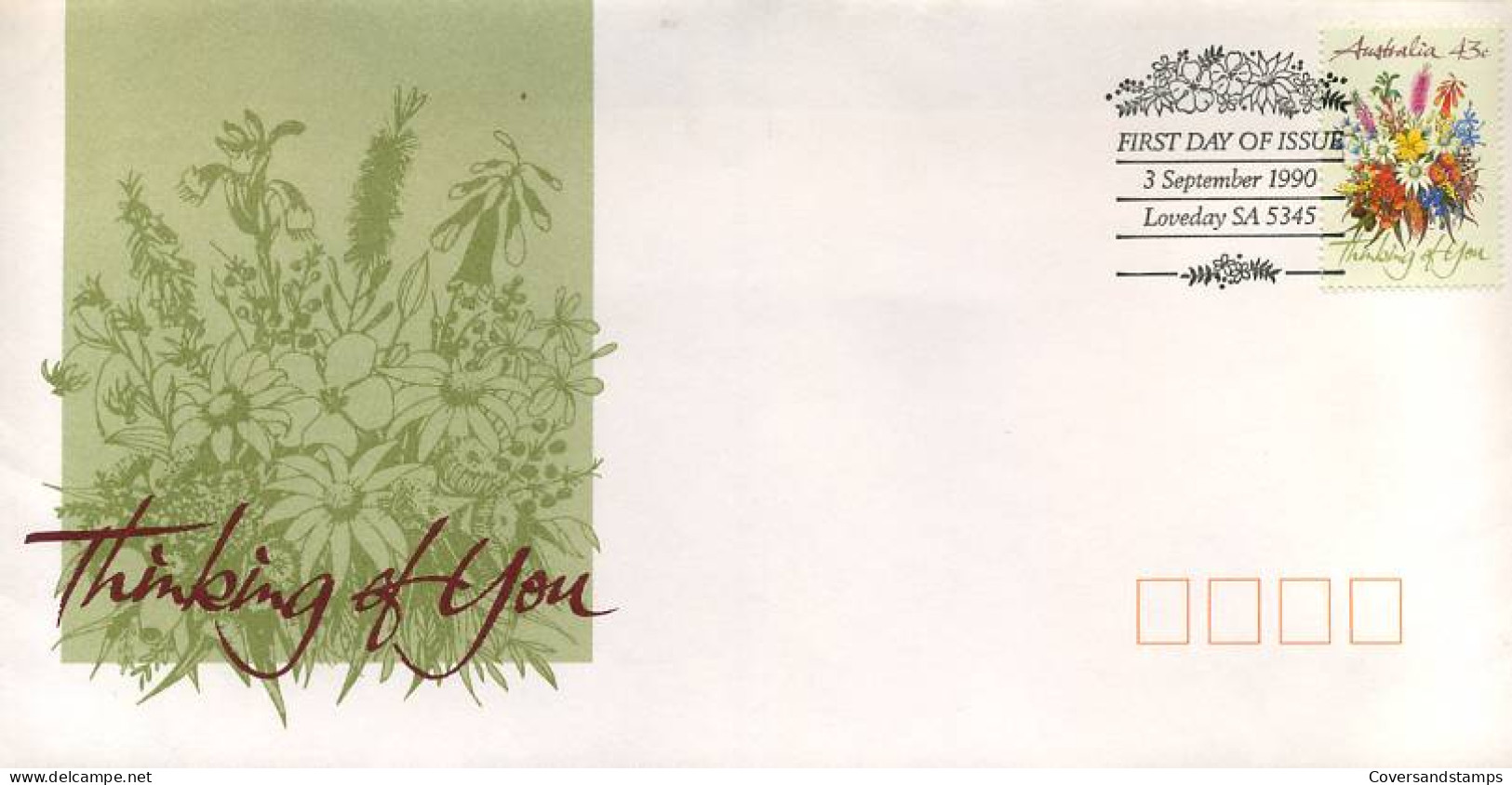 Australië  - FDC -  Thinking Of You                                   - FDC
