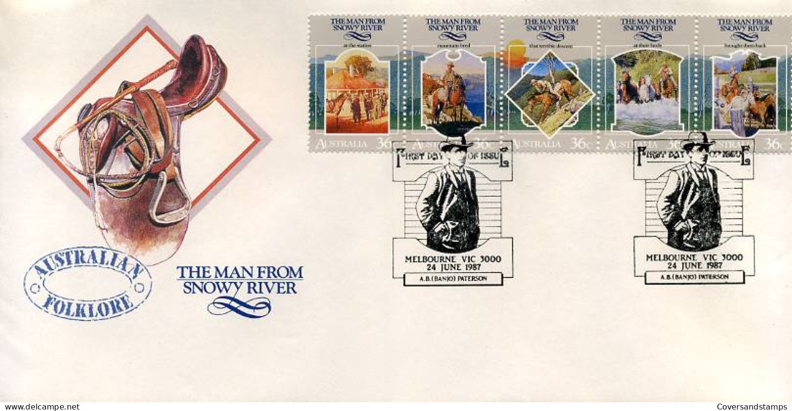 Australië  - FDC -  The Man From Snowy River                                   - FDC