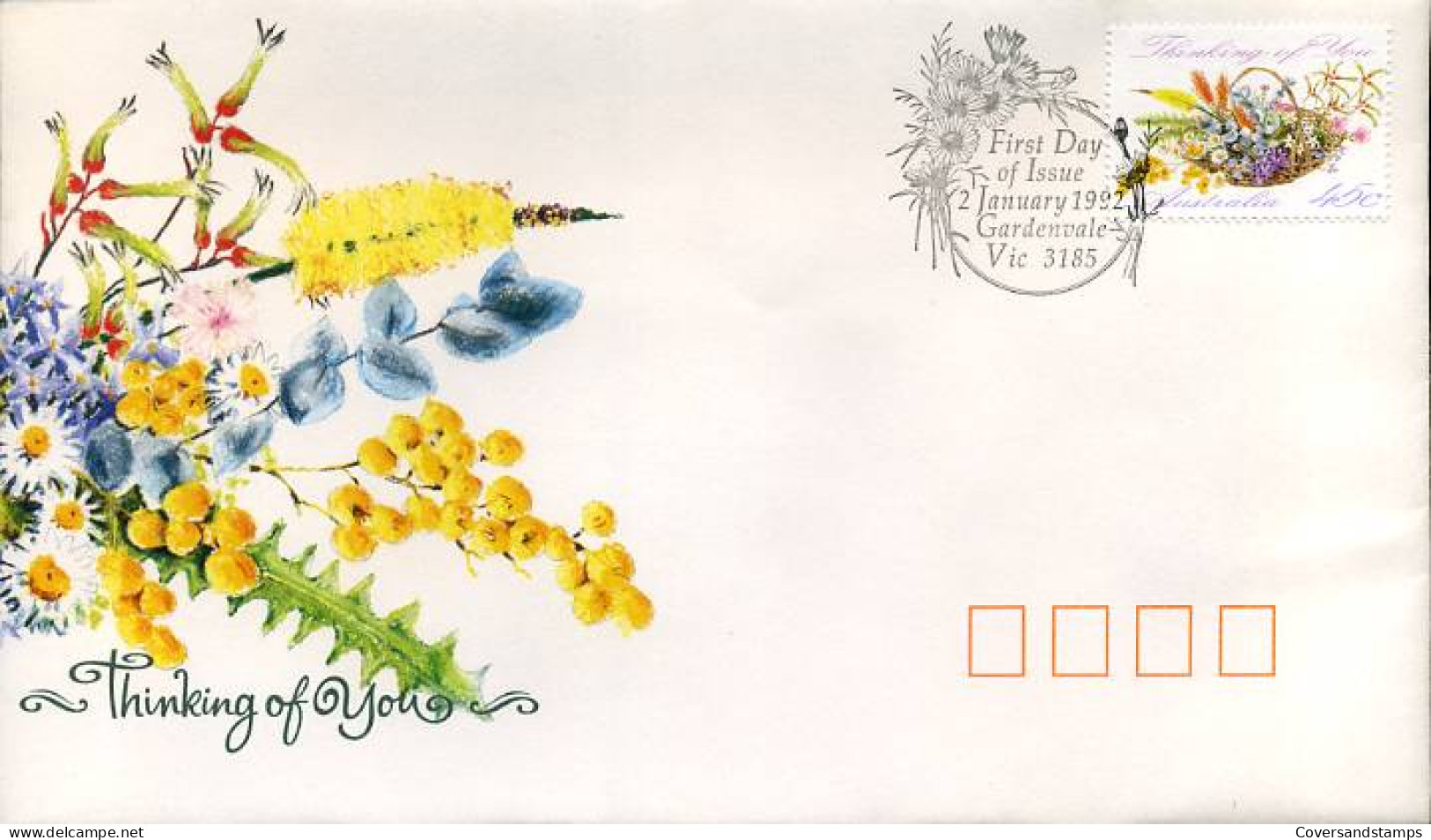 Australië  - FDC -  Thinking Of You                                   - FDC