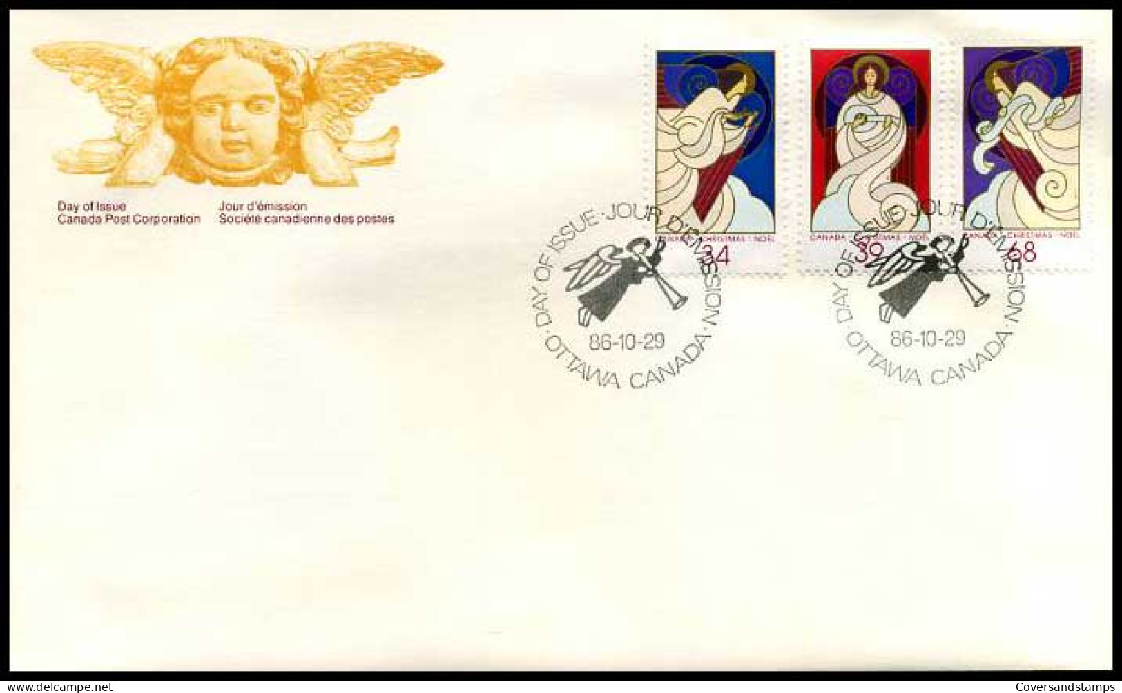 Canada - FDC - Kerstmis 1986                                  - 1981-1990