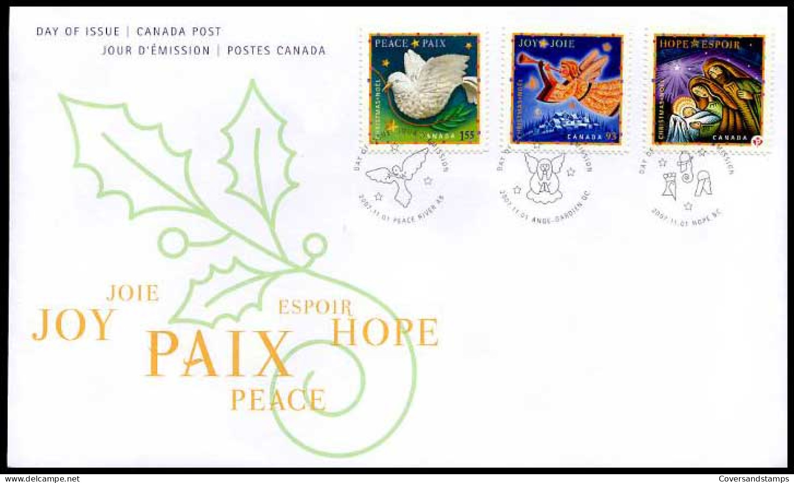 Canada - FDC -  Vrede - Peace                                    - 2001-2010