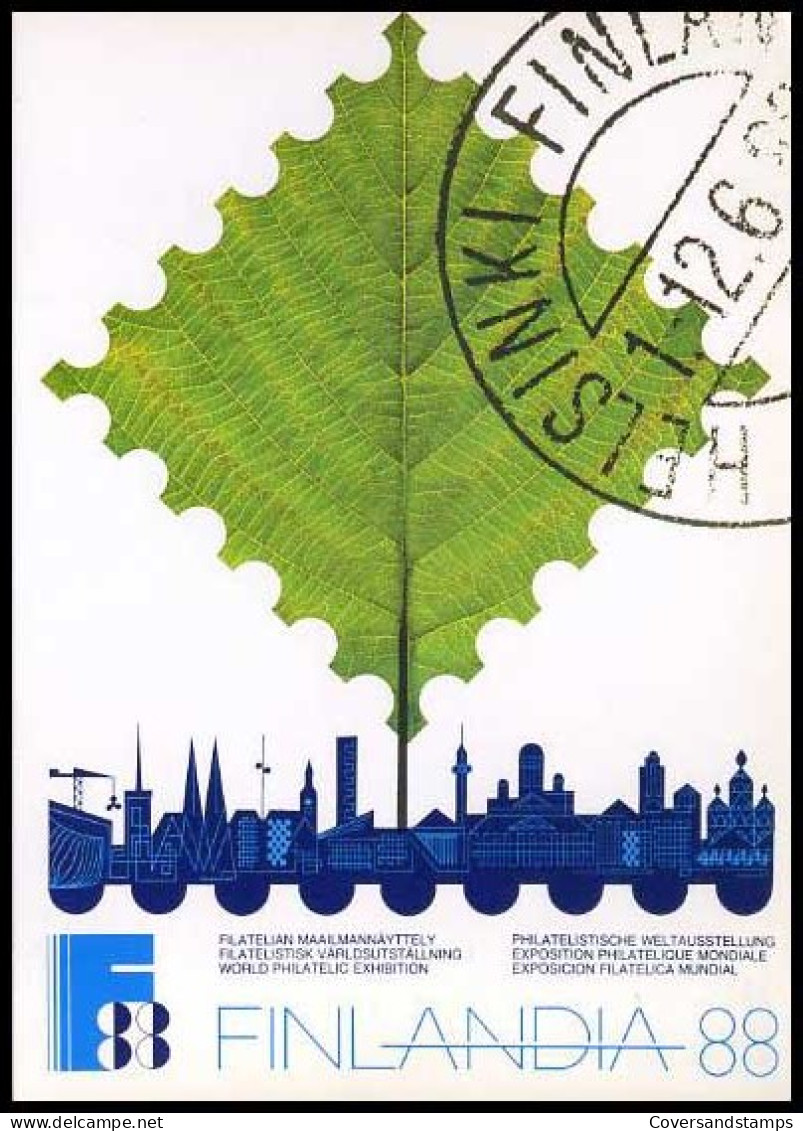 Finland - Postkaart - Finlandia '88                                     - Maximumkarten (MC)