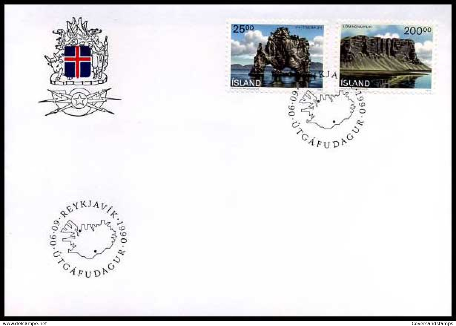 IJsland - FDC - Landschappen                               - FDC