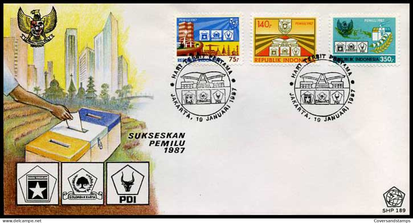 Indonesië - FDC - Pemilu 1987                  - Indonesia