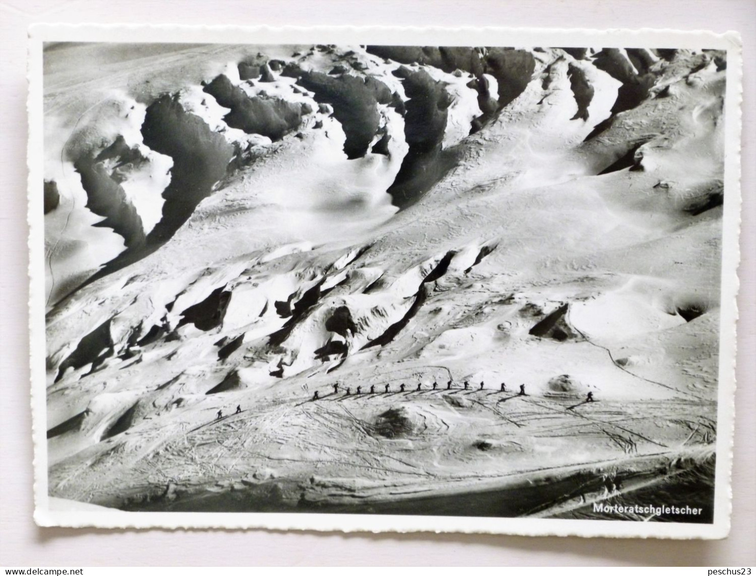 SUISSE / SCHWEIZ - MORTERATSCH GLETSCHER - AK 1948 - Skipatrouille - Pontresina