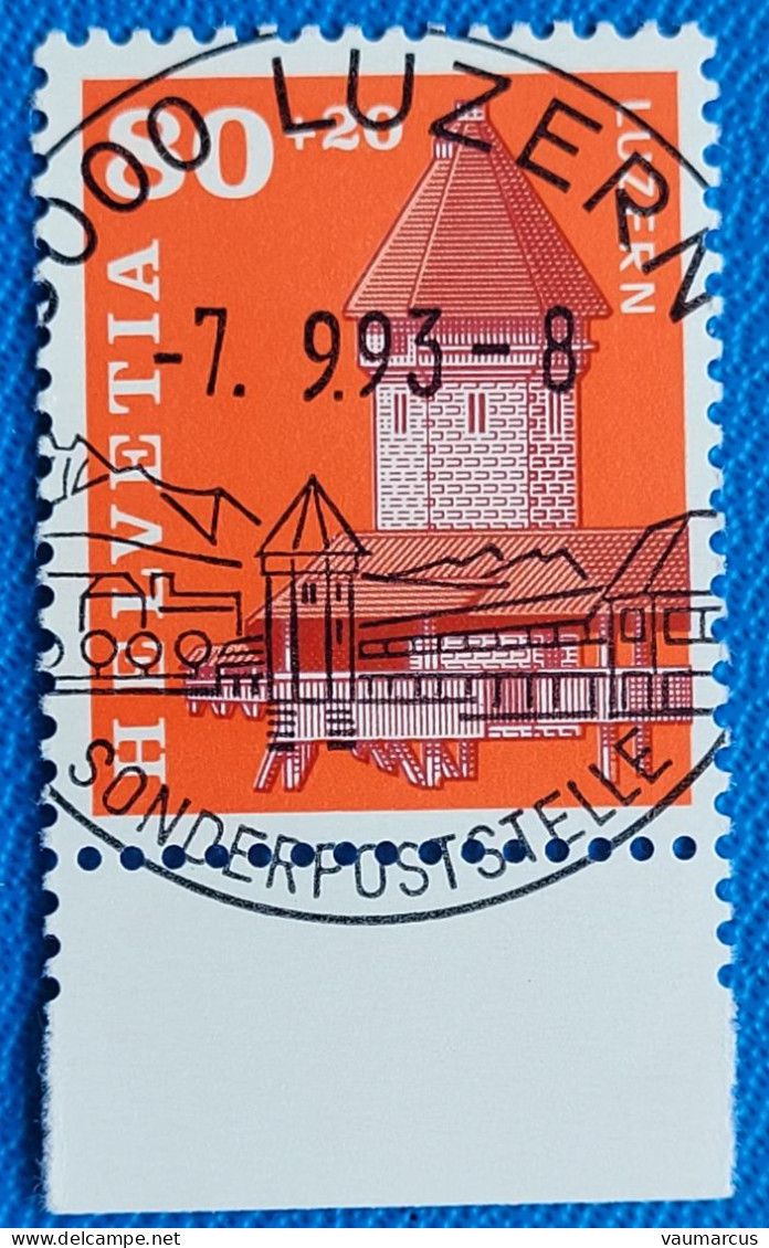 1993 Zu W 74 / Mi 1511 / YT 1439 Obl. 1er LUZERN 7.9.93 Voir Description - Used Stamps