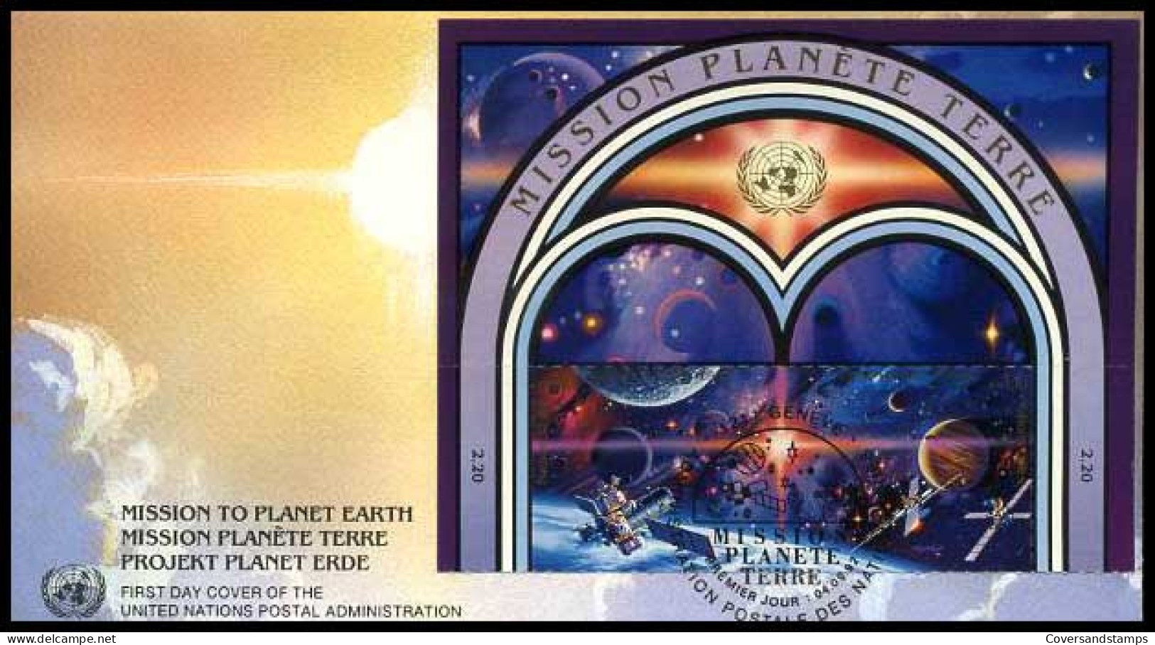 Verenigde Naties - FDC - Mission To Planet Earth                         - Sonstige & Ohne Zuordnung