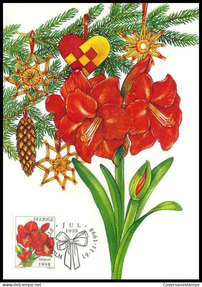 Zweden - MK - Kerstmis1998                                  - Cartoline Maximum