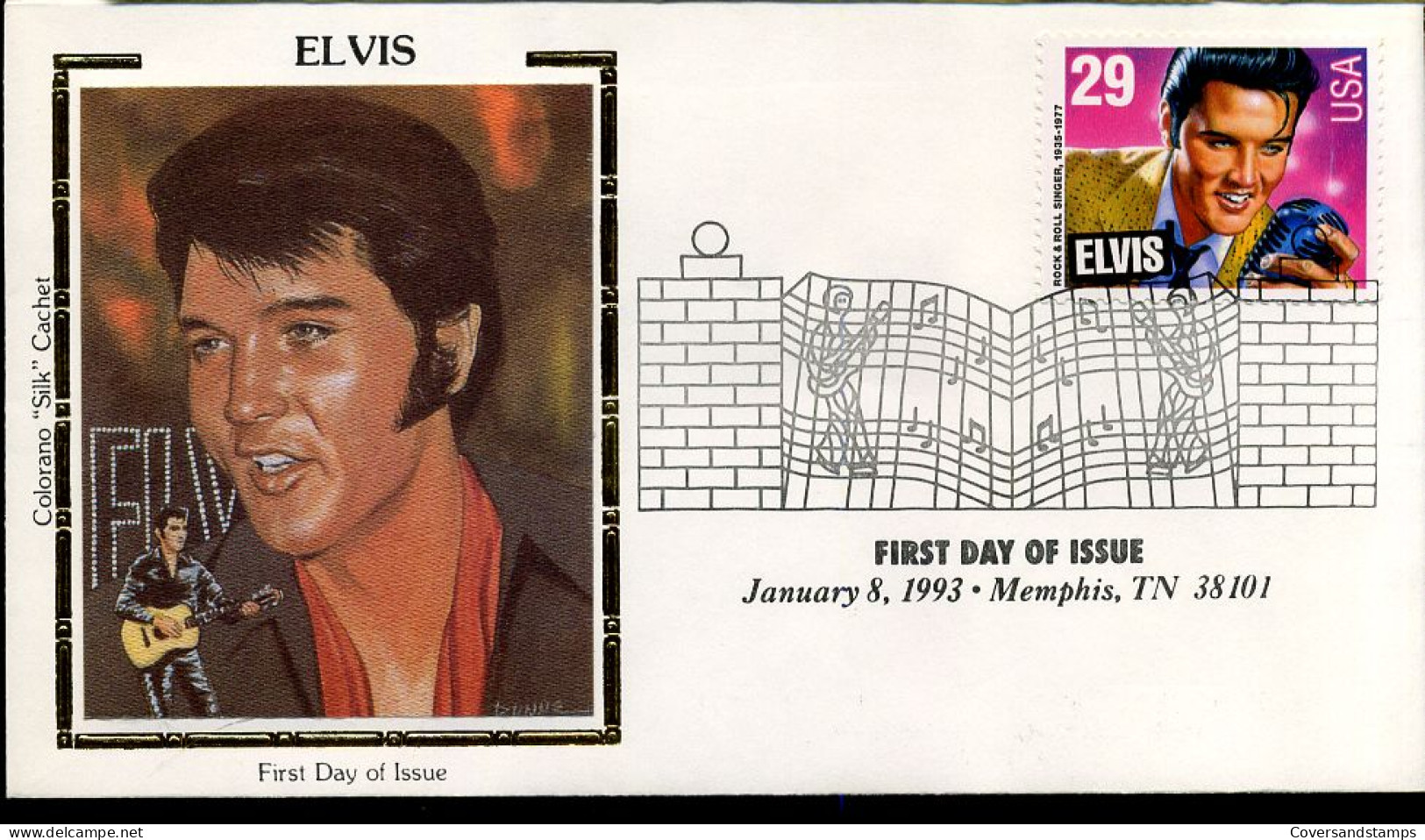 USA - FDC - Elvis - 1991-2000