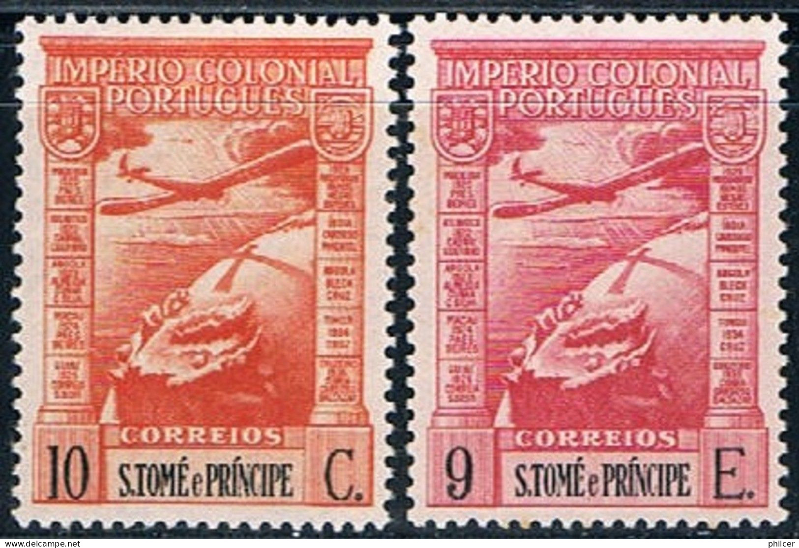 S. Tomé, 1939, # 10, Correio Aéreo, MH - St. Thomas & Prince