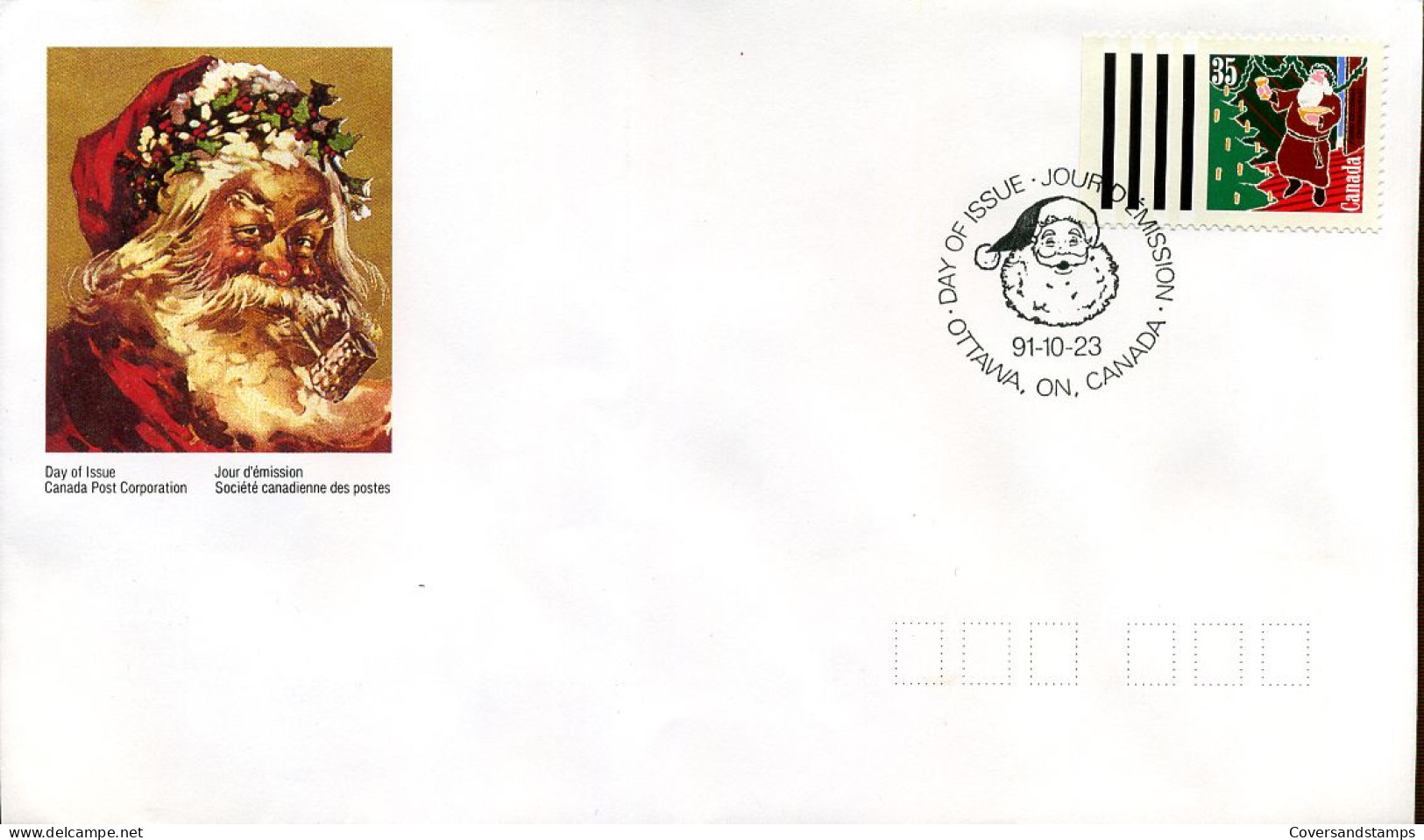 Canada - FDC - Kerstmis 1991                                 - 1991-2000