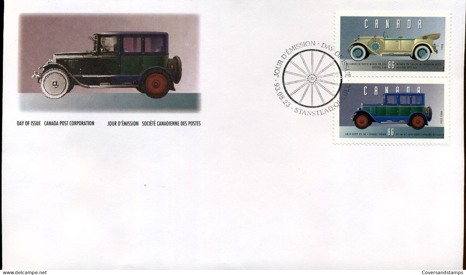 Canada - FDC - Oldtimer Autos                                 - 1991-2000