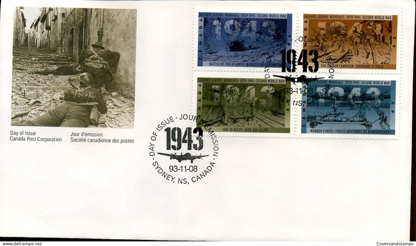 Canada - FDC - WO II 1943                                 - 1991-2000