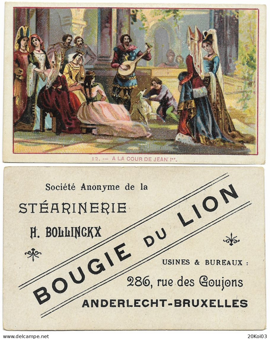 A La Cour De Jean 1er_n°12_Stéarinerie_Bougie Du Lion_Usines-Bureau 286 Rue Des Goujons Anderlecht-Bruxelles, Chromo - Artis Historia