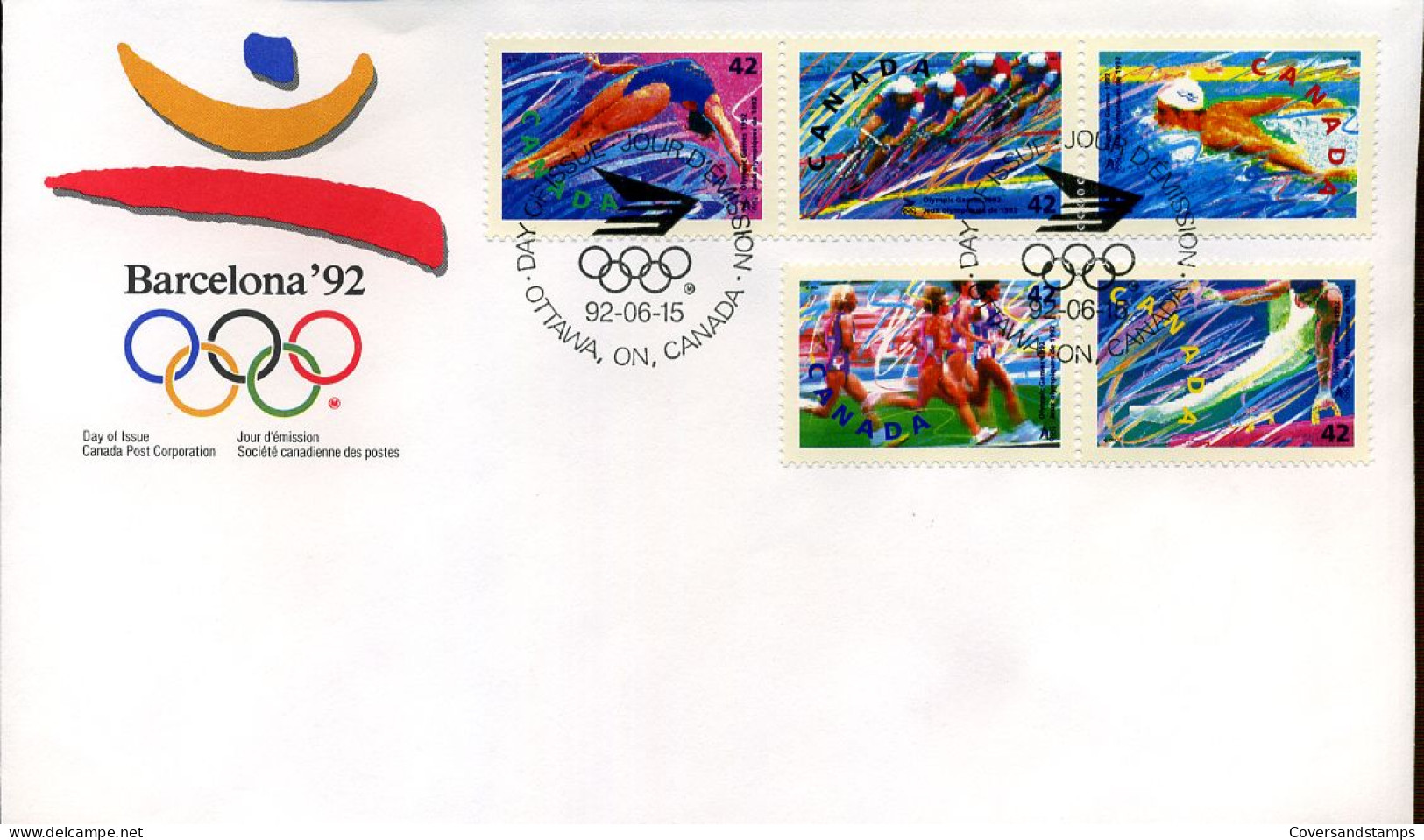 Canada - FDC Arcelona '92                                - 1991-2000