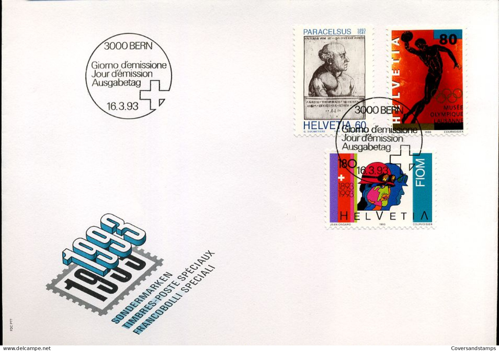 Zwitserland - FDC - Paracelsus - Olympisch Museum Lausanne                               - FDC