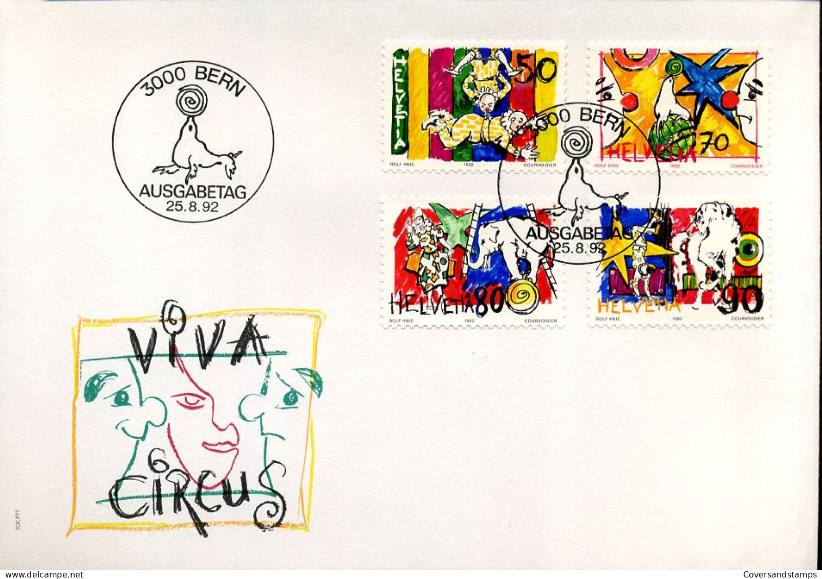 Zwitserland - FDC - Viva Circus                                - FDC