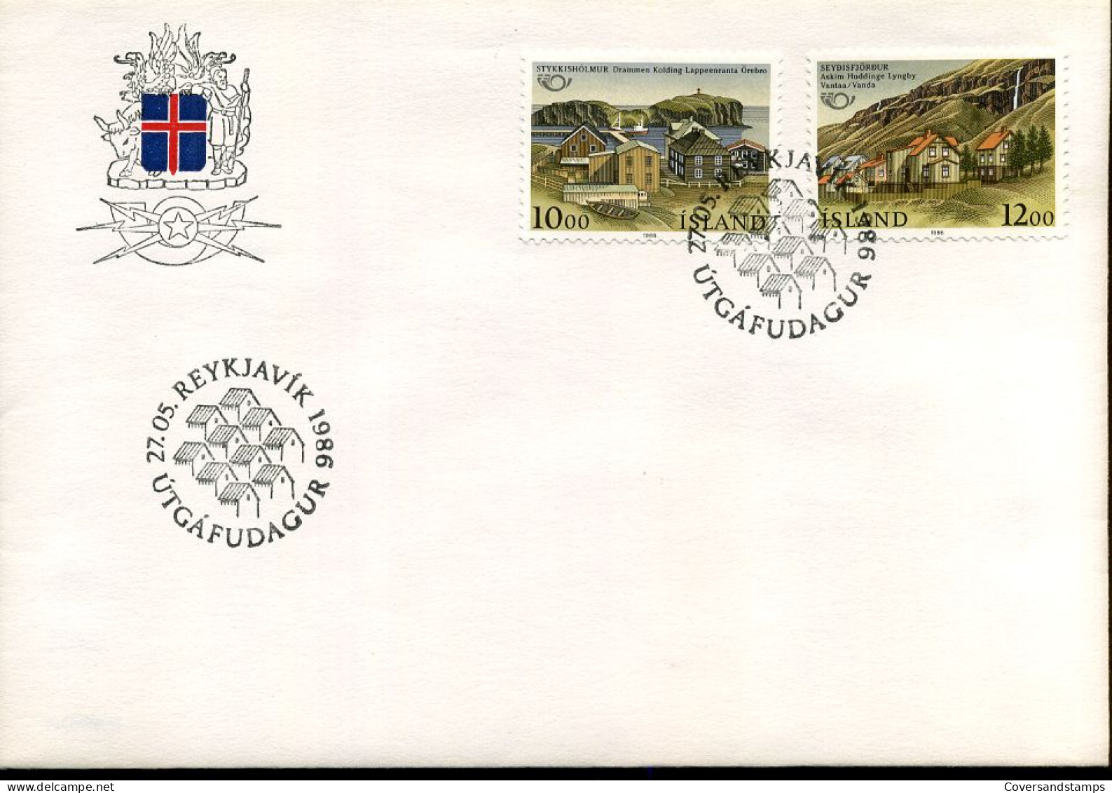 IJsland - FDC - Dorpsgezichten                              - FDC