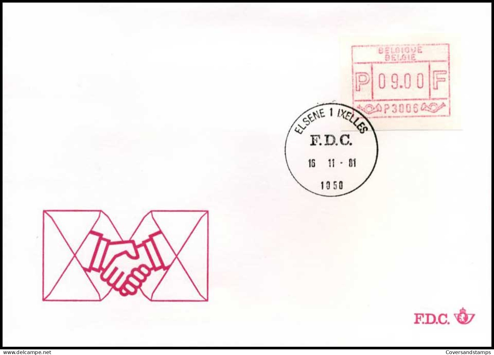 België - FDC - Frankeervignet ATM - ATM6 9F                                - Other & Unclassified