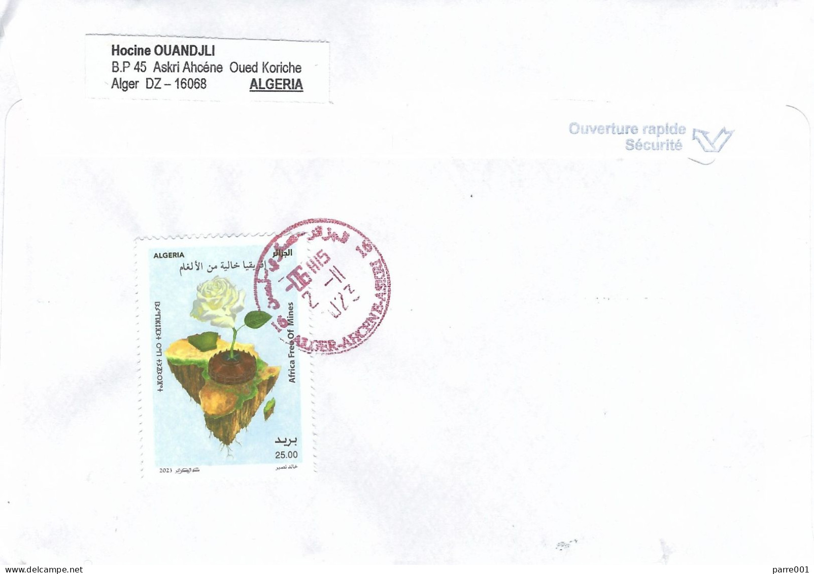 Algeria Algerie 2023 Alger Rock Formations Tourism FDC Cover - Algeria (1962-...)