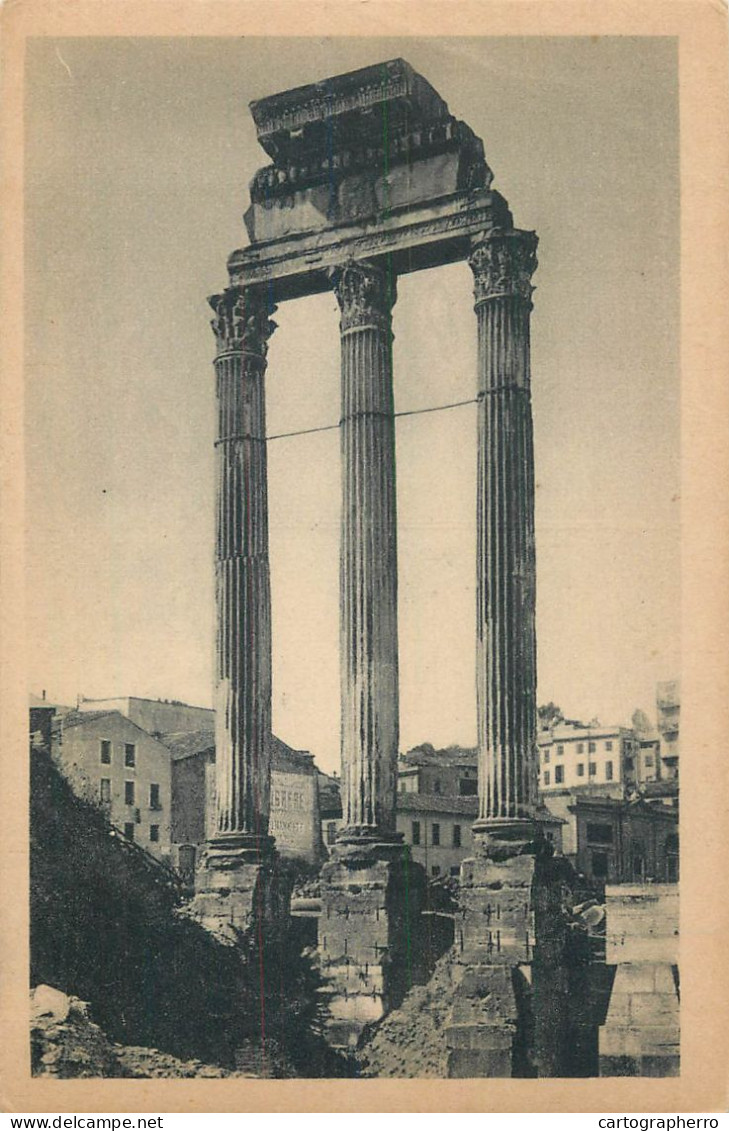 Italy Roma Tempio Di Castore & Polluce - Autres Monuments, édifices