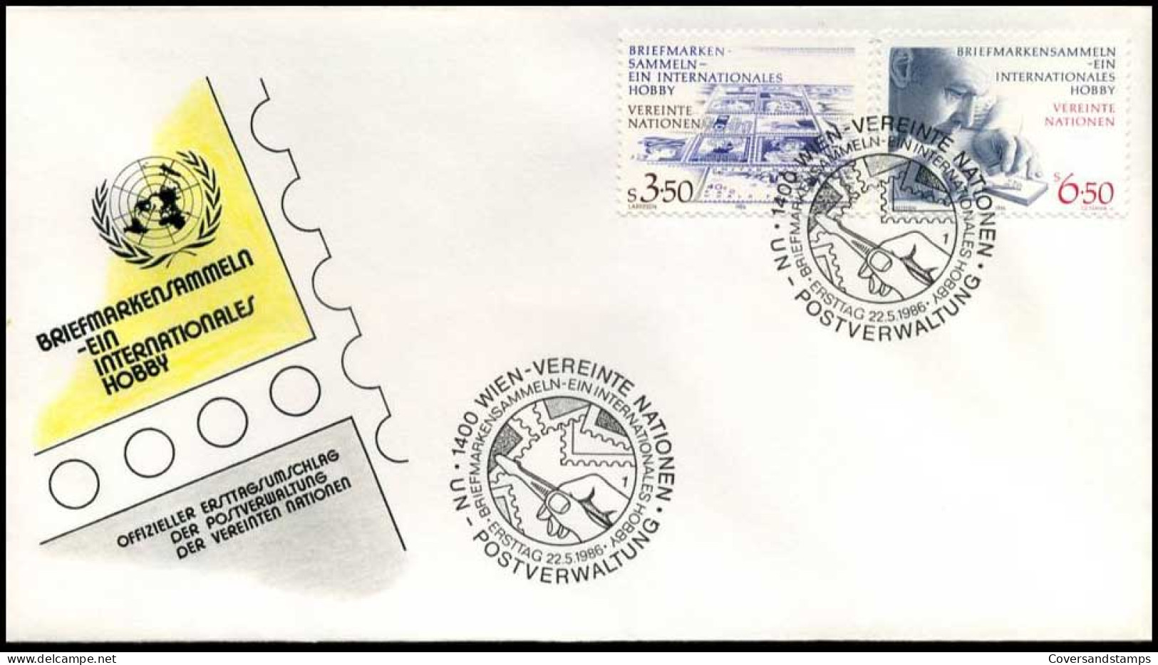 UNO - FDC - Briefmarken Sammeln - Ein Internationales Hobby                                  - Autres & Non Classés