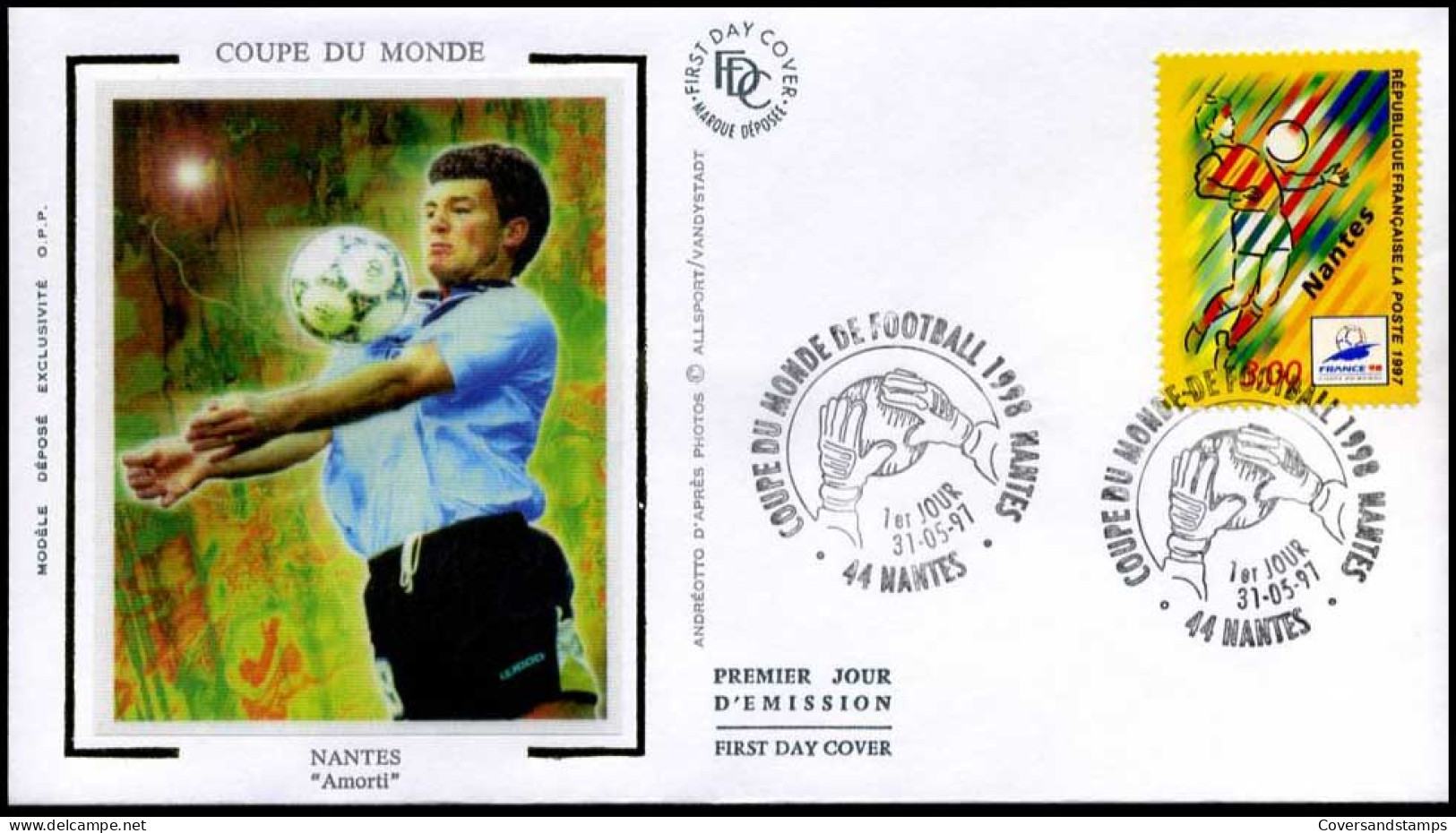 Frankrijk - FDC -  Coupe Du Monde : Nantes                                     - 1990-1999