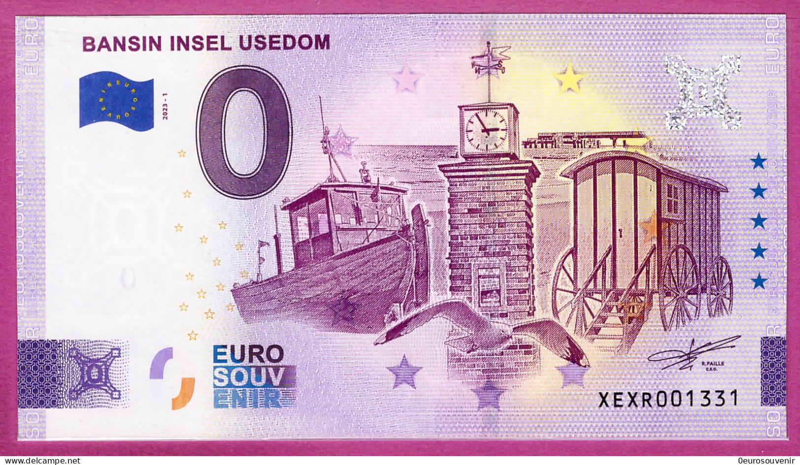 0-Euro XEXR 2023-1 BANSIN INSEL USEDOM - Essais Privés / Non-officiels