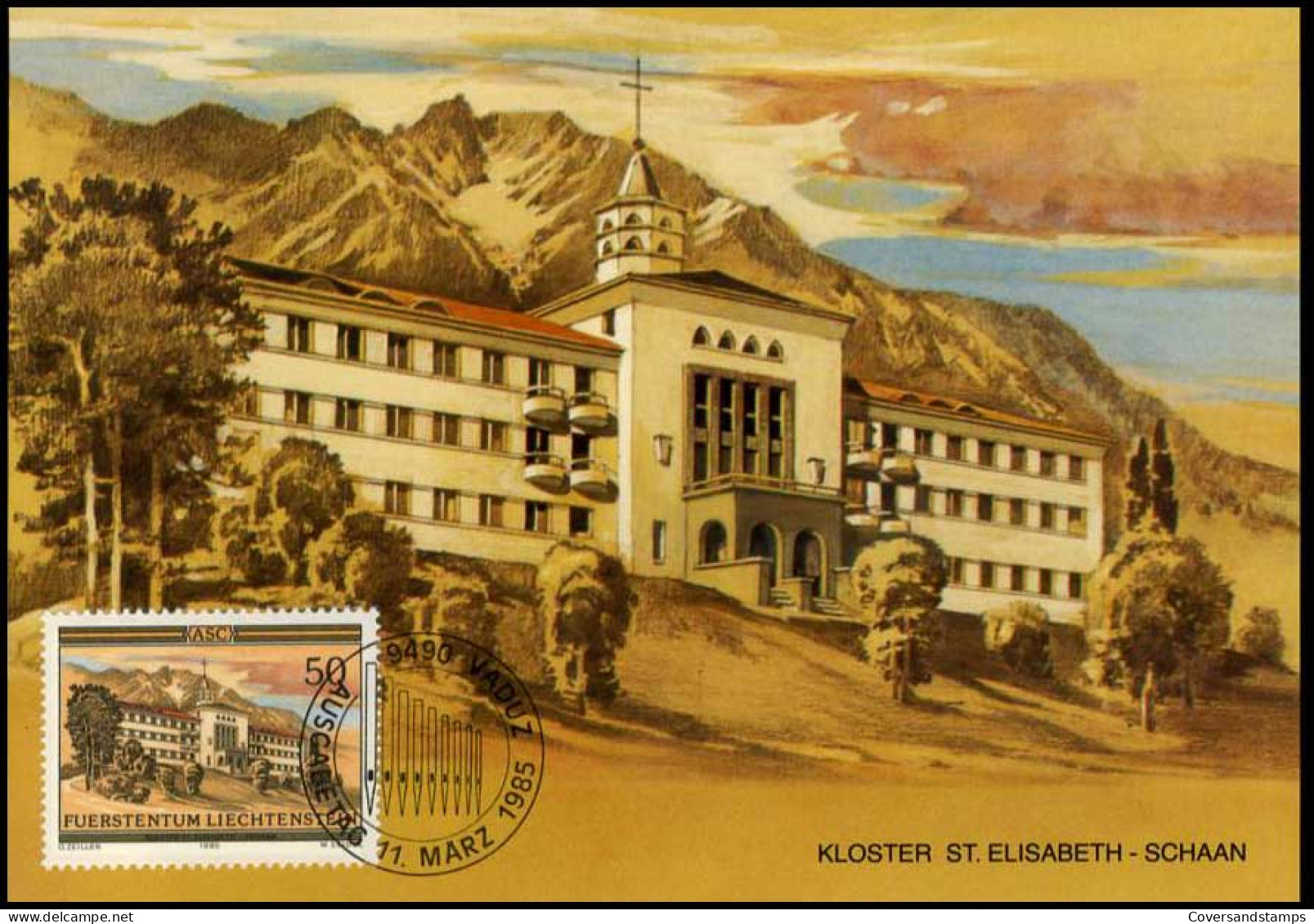 Liechtenstein - MK - Kloster St. Elisabeth - Schaan                           - Maximumkarten (MC)