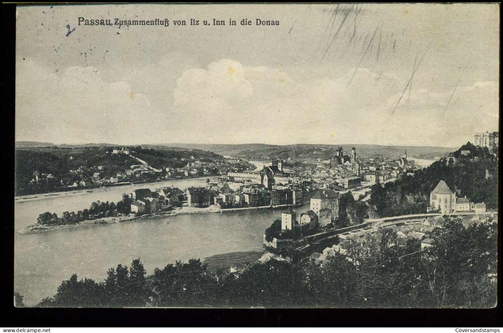 Passau - Zusammenfluss Von Ilz Und Inn In Die Donau - Passau
