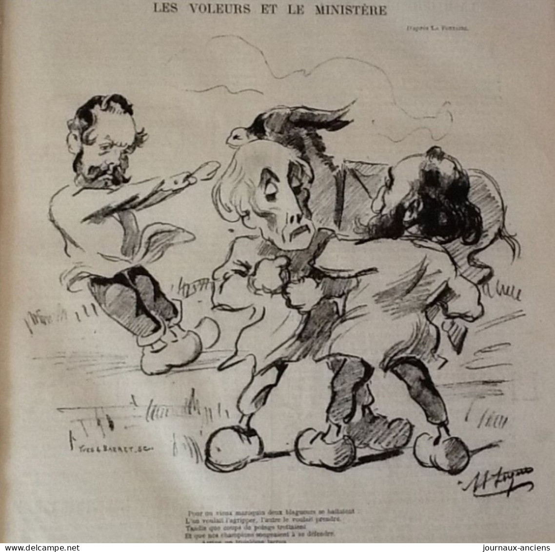 1883 LE MONDE PARISIEN Caricature De JULES FERRY - COQUELIN CADET - LES VOLEURS ET LE MINISTÈRE - TURQUIE - AU MIRLITON - Zeitschriften - Vor 1900