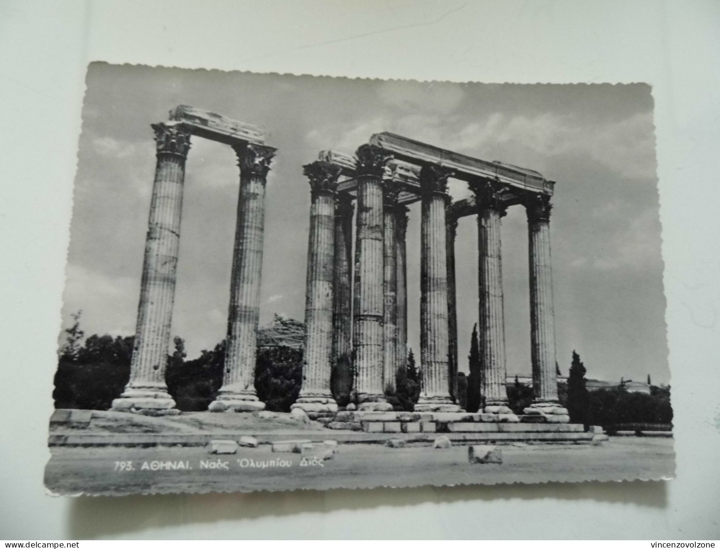 Cartolina  Viaggiata "ATHENES Le Temple De Jupiter Olympien" 1956 - Grecia