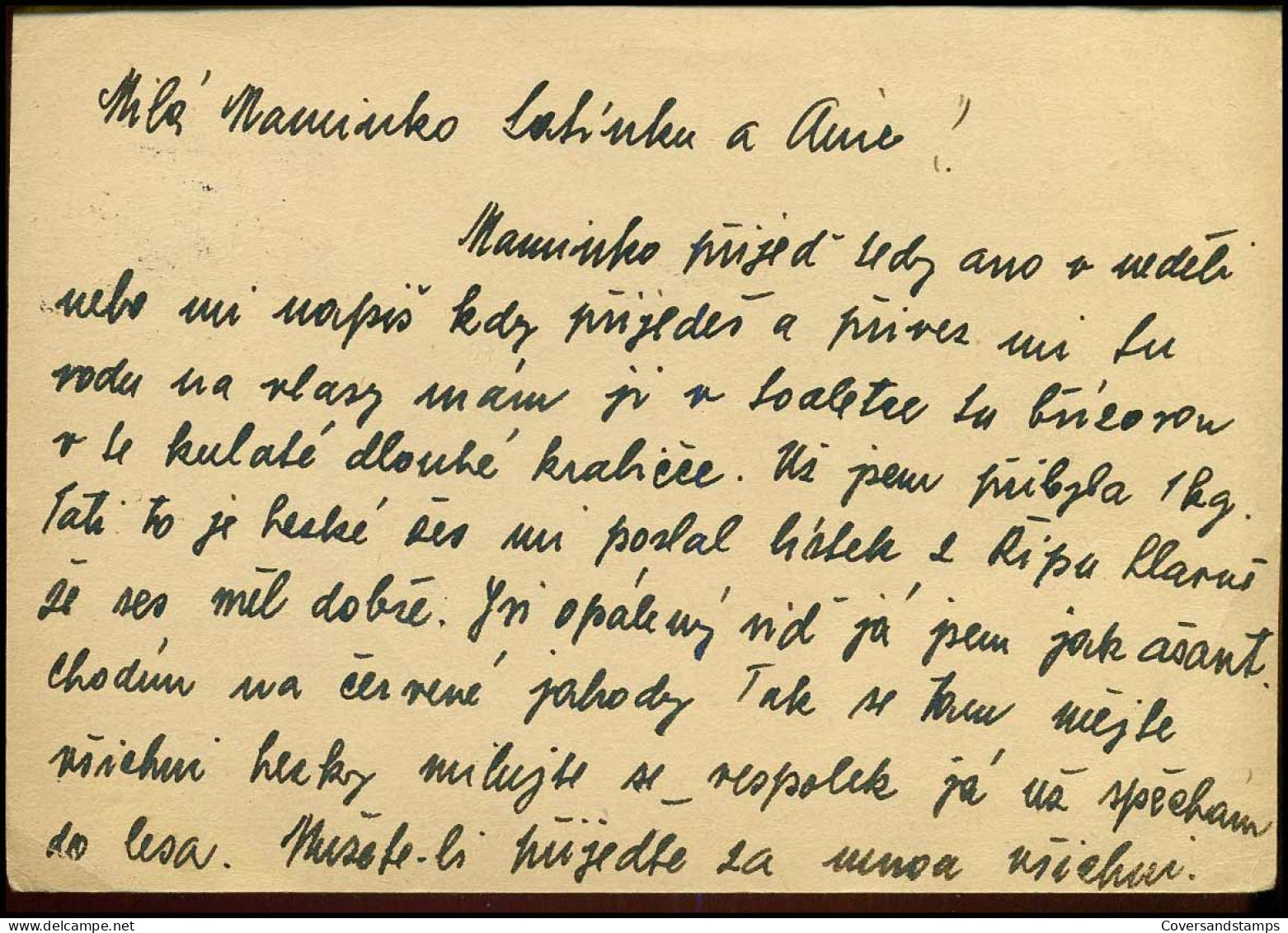 Postcard To Prague - Lettres & Documents