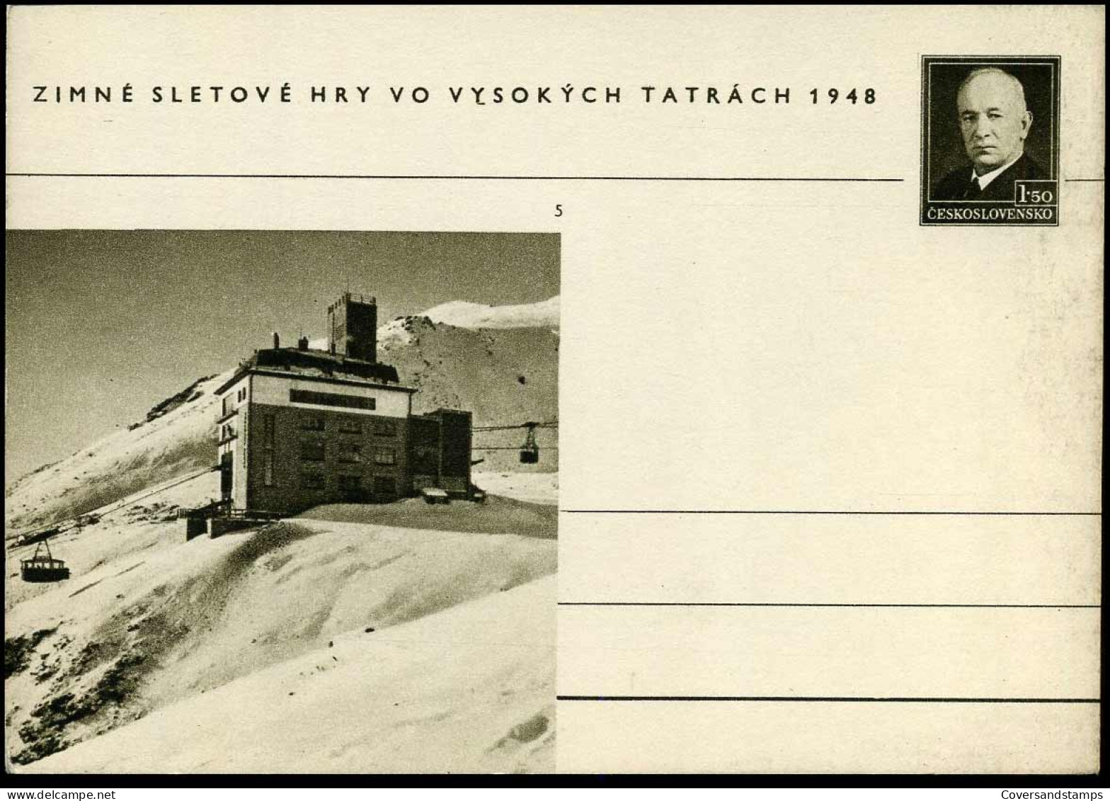 Post Cards - 1948 Olympic Winter Games - Set Of 8 - Cartoline Postali
