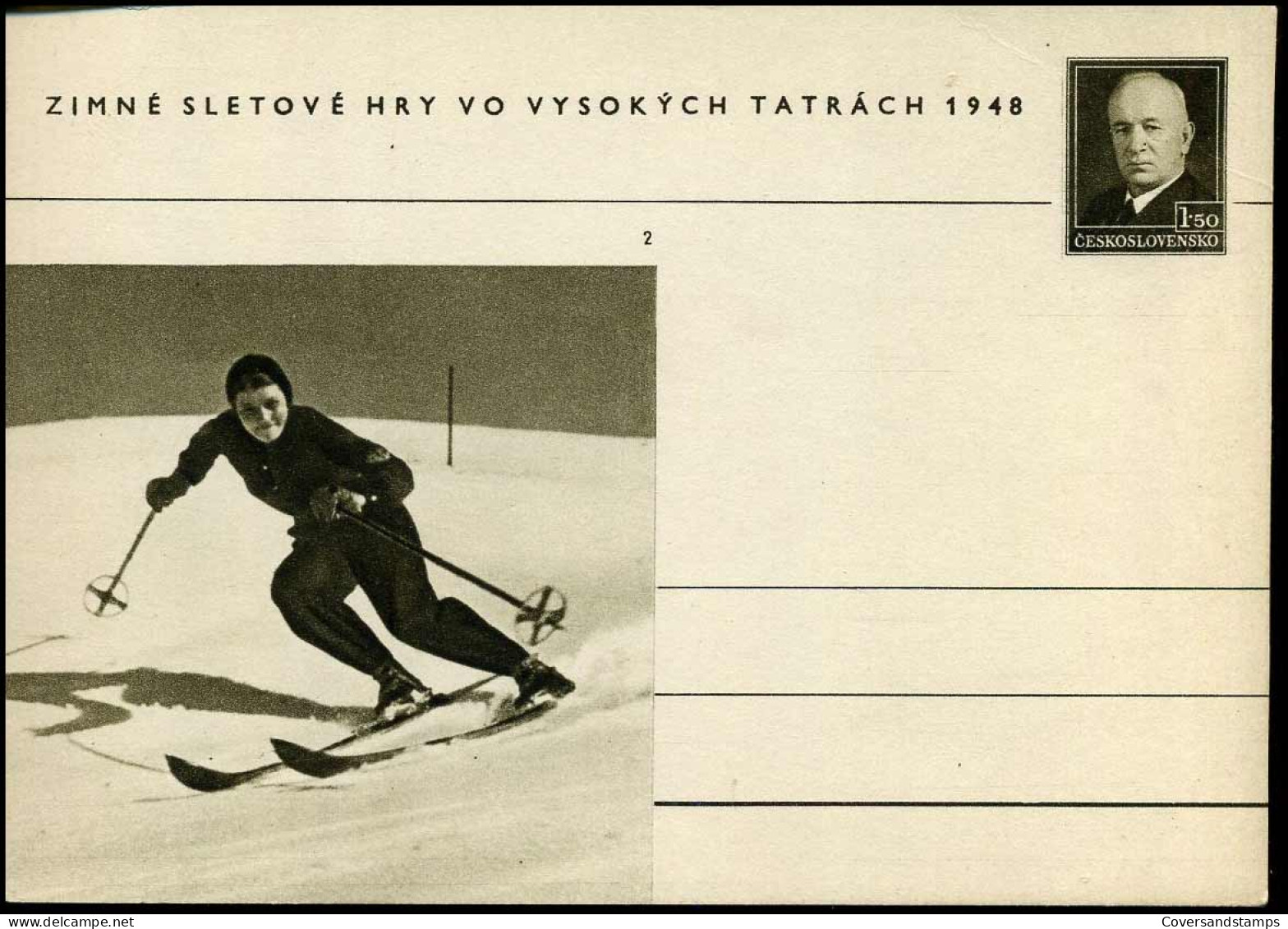Post Cards - 1948 Olympic winter games - set of 8