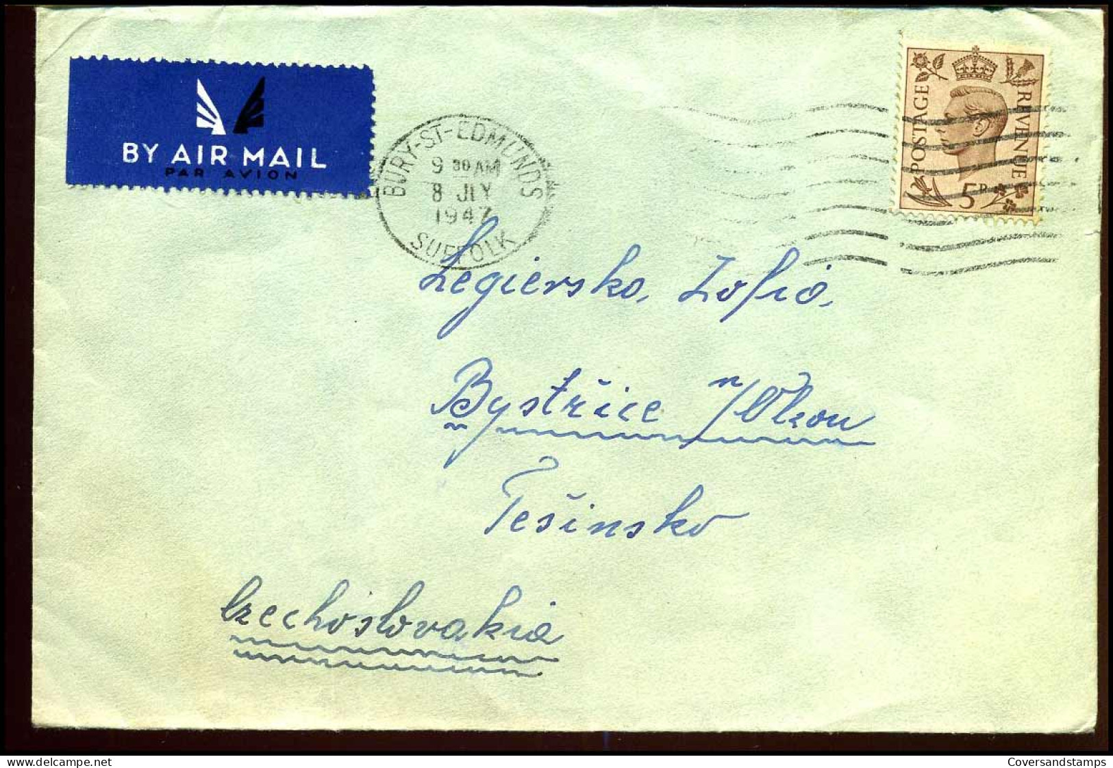 Cover To Czechoslovakia - Lettres & Documents