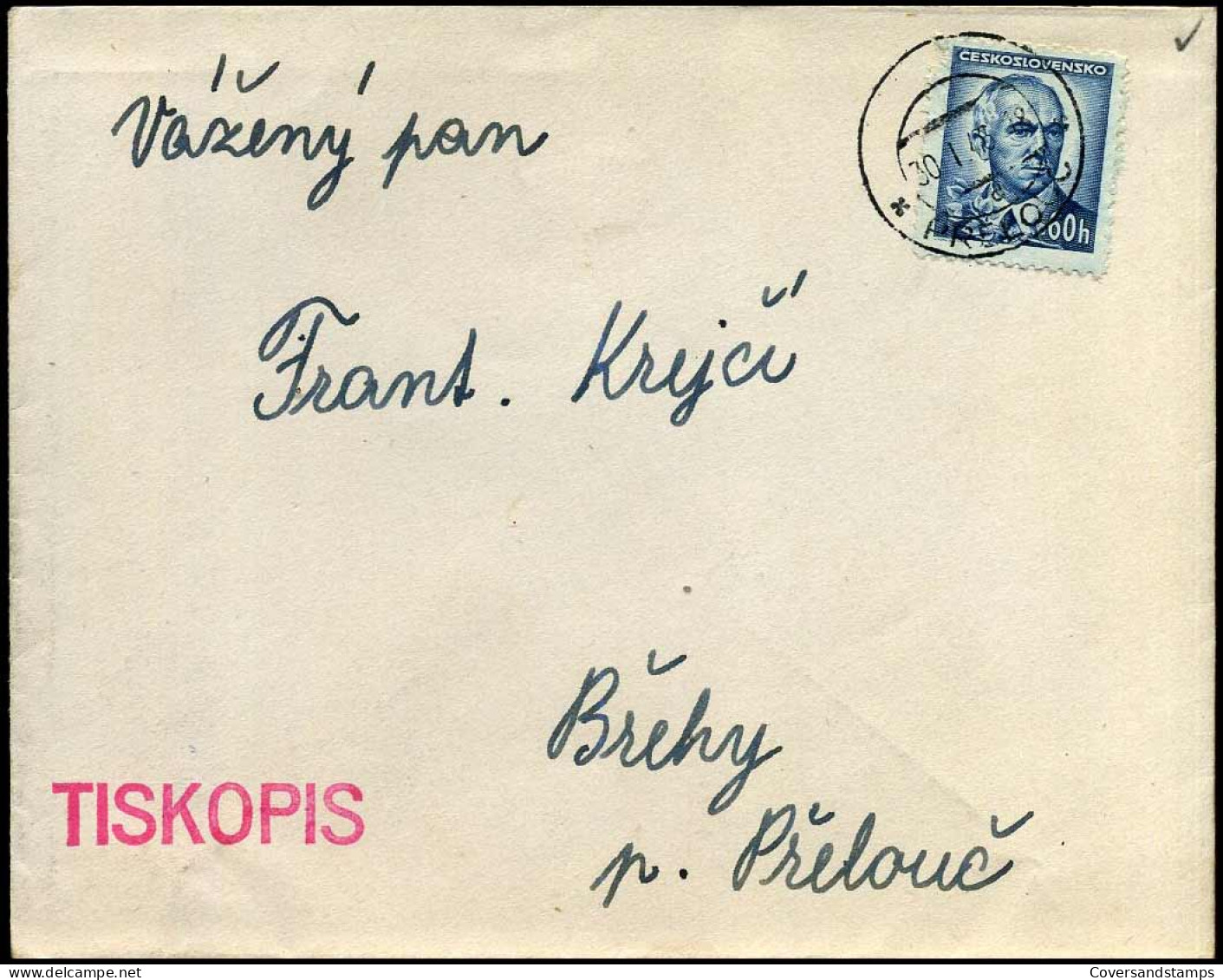 Cover To Breky - Storia Postale