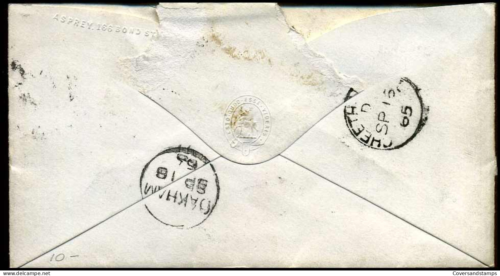 Cover From Manchester To Oakham (front Is Torn) - Lettres & Documents