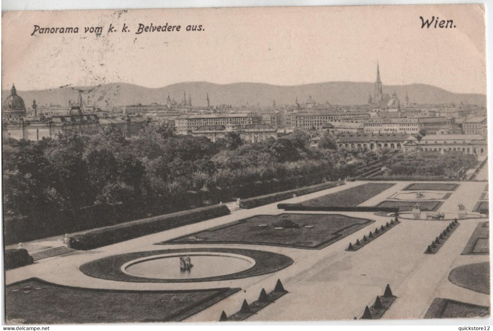 Panorama Vom K.k. Belvedere Aus - Wien   6553 - Belvédère