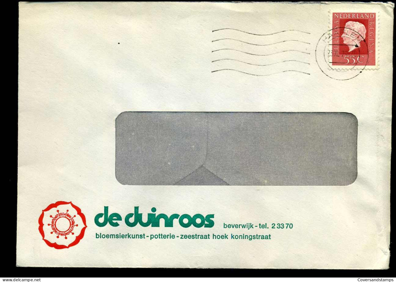 Cover - 'De Duinroos, Beverwijk' - Storia Postale