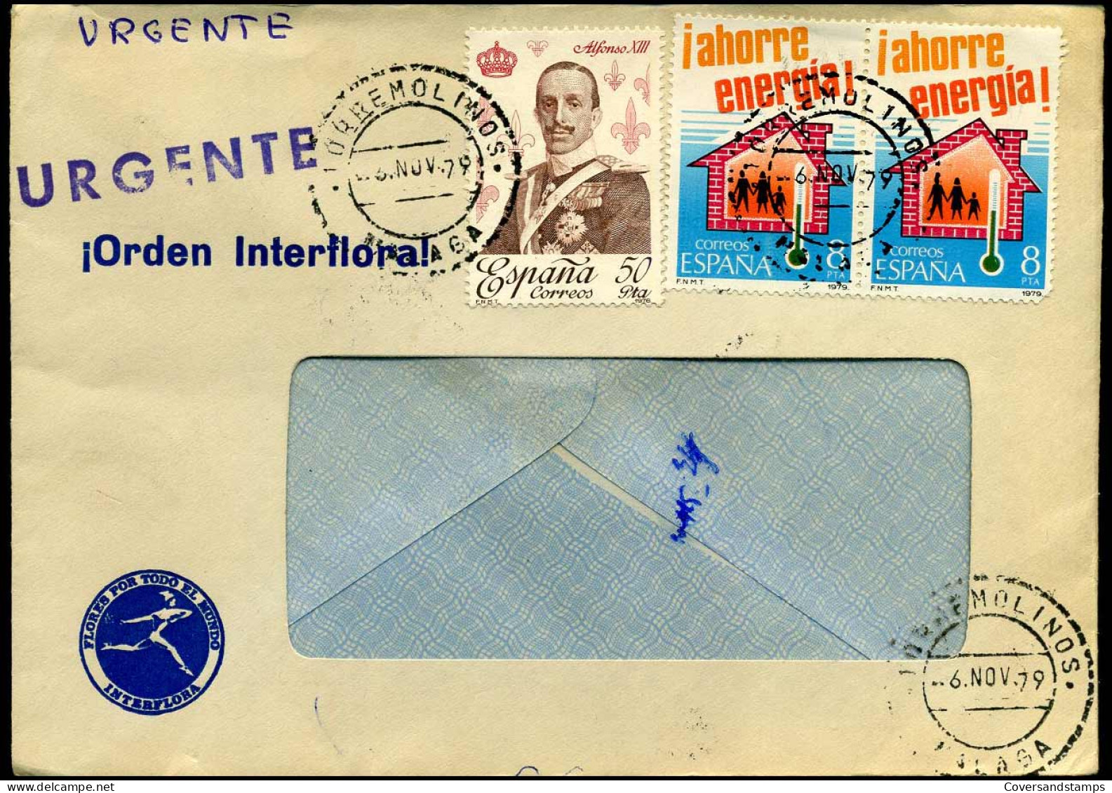 Cover Urgente - 'Orden Interflora' - Lettres & Documents