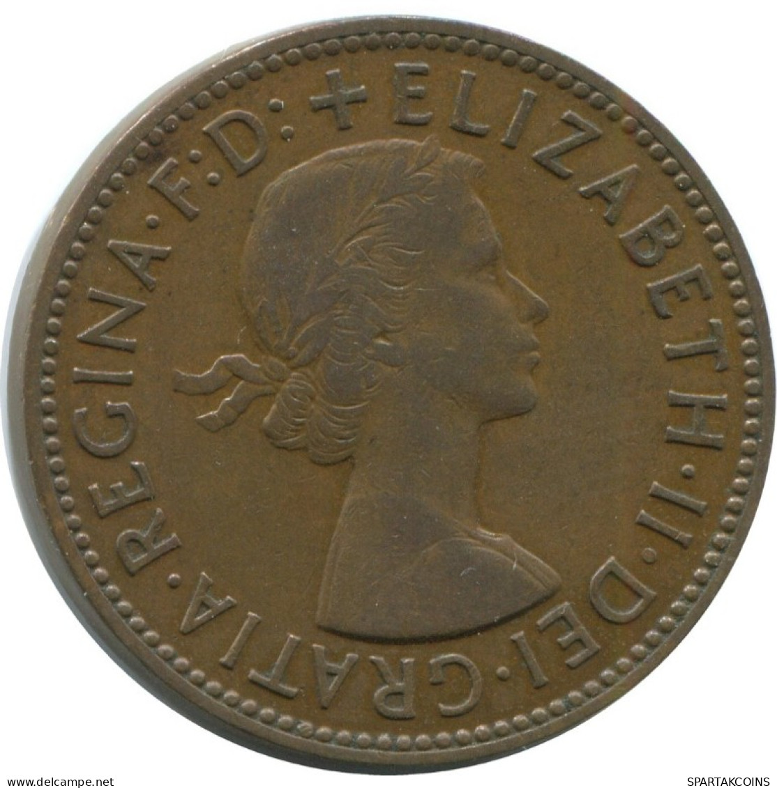 HALF PENNY 1957 UK GRANDE-BRETAGNE GREAT BRITAIN Pièce #AG832.1.F.A - C. 1/2 Penny