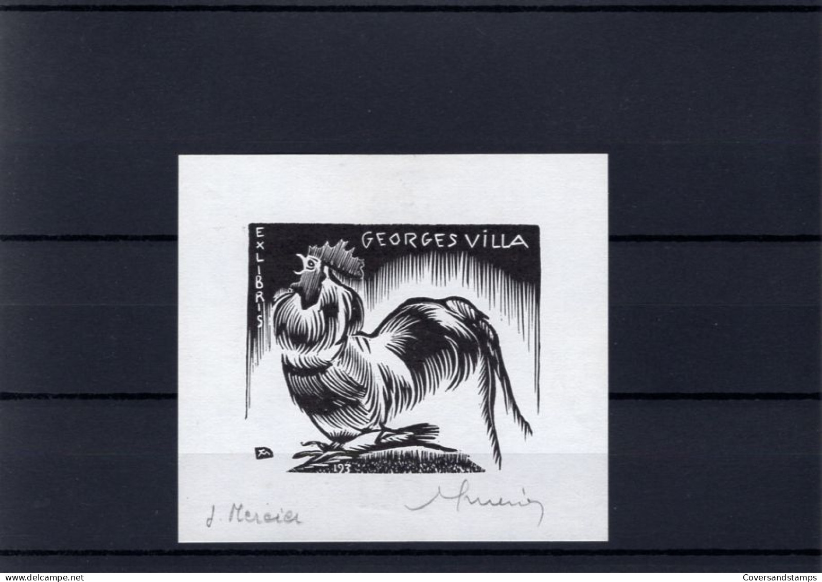 Ex-Libris : Georges Villa - Jocelyn Mercier - Ex-Libris