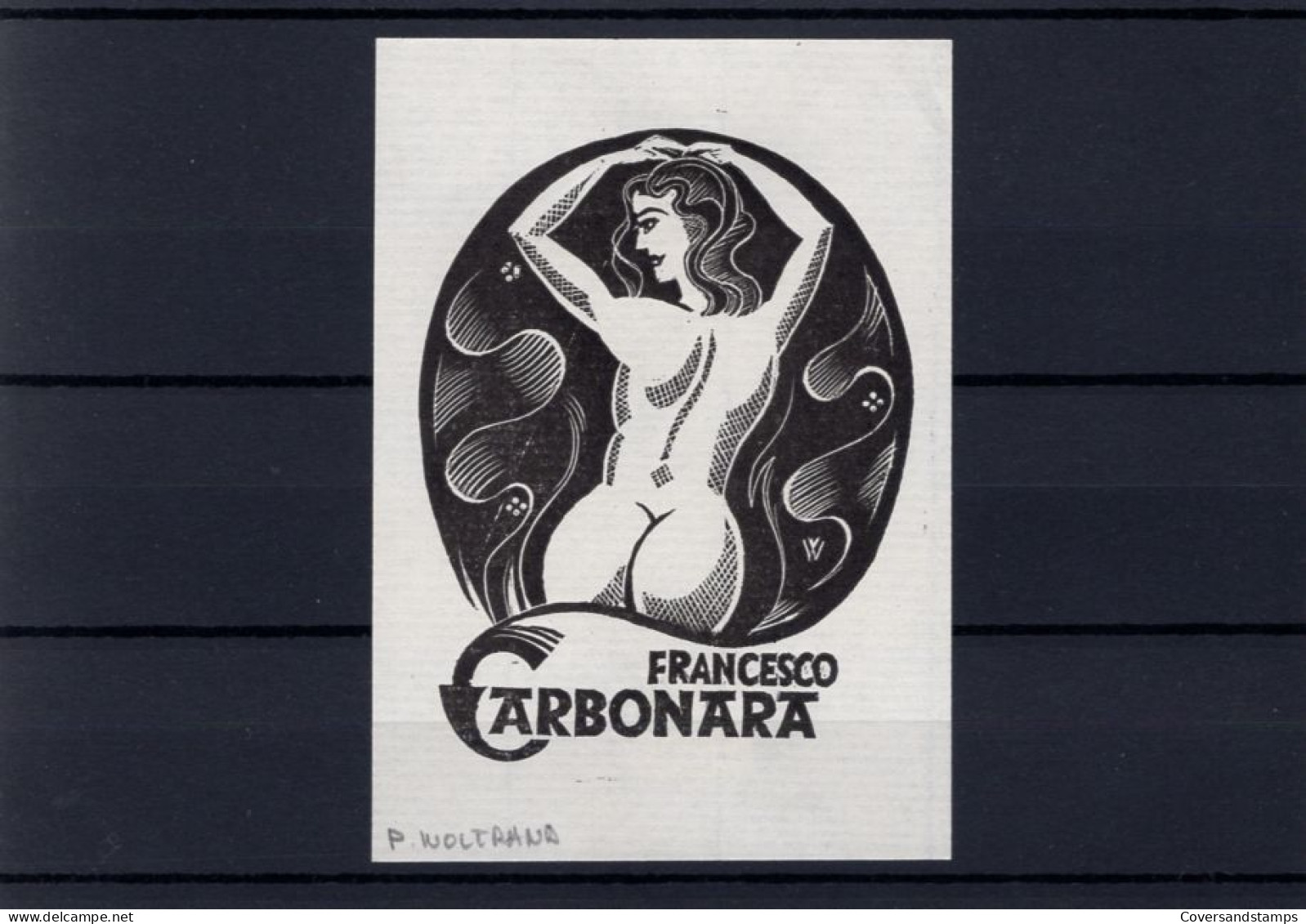 Ex-Libris : Francesco Carbonara - P. Woltrand - Bookplates